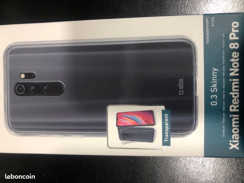 Coque de protection transparente pour Xiaomi Redmi Note 8Pro (image 1)