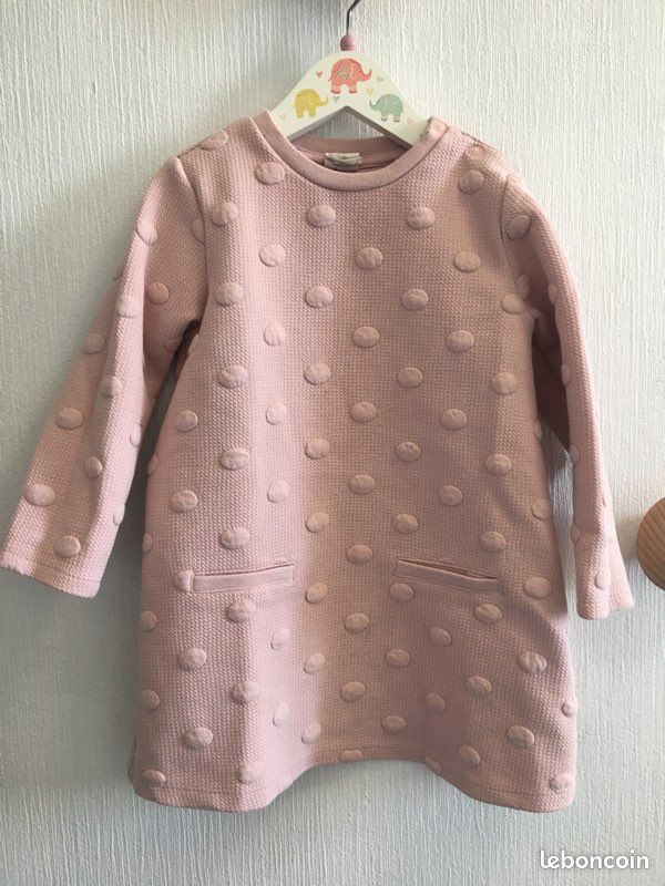 Robe à pois rose (image 1)