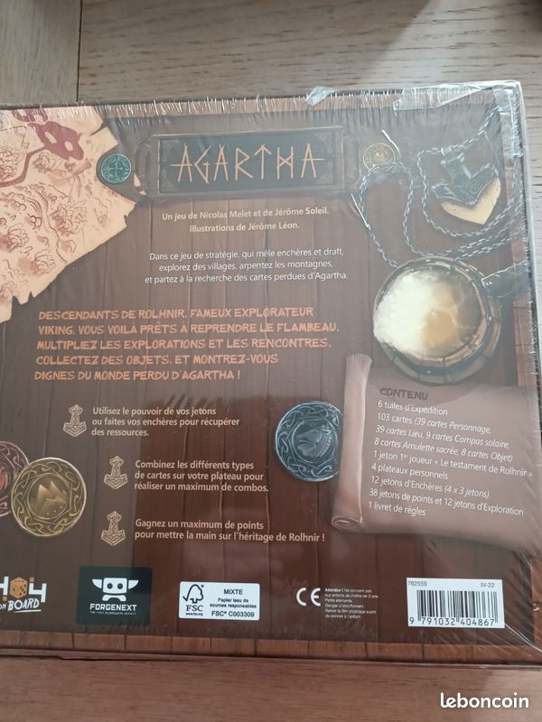 Jeu de société agartha neuf sous emballage d'origine (image 2)