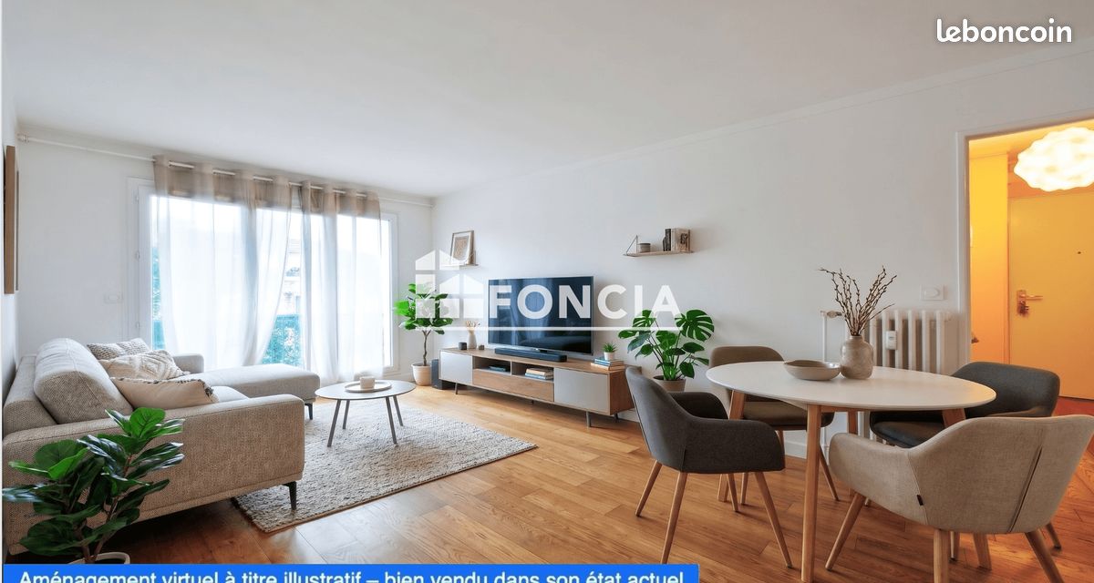Appartement 3 pièces 63 m² · à Viroflay · 63 m² · 299 000 €