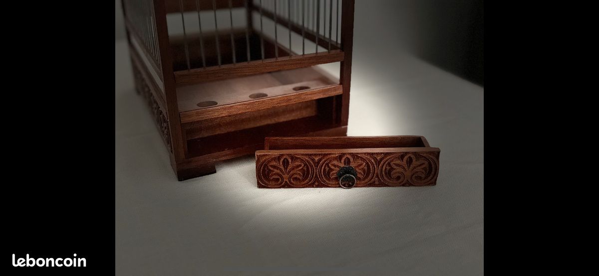 Cage artisanal en bois et inox (image 3)