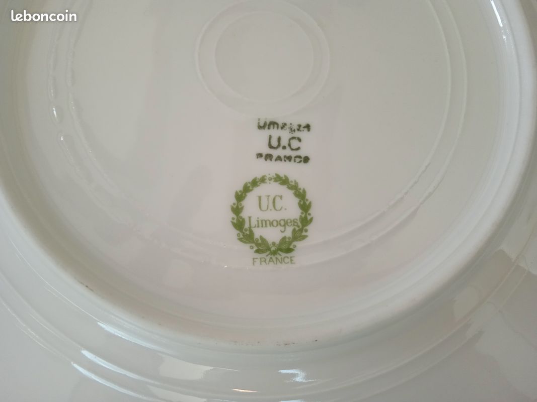 Service à dessert porcelaine de luxe UC Limoges (image 4)