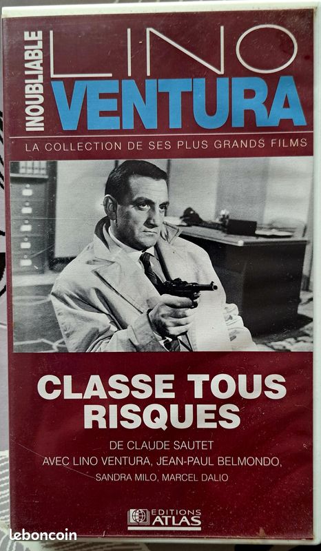 VHS Classe Tous Risques Lino Ventura • Édition Atlas • Collector (image 1)
