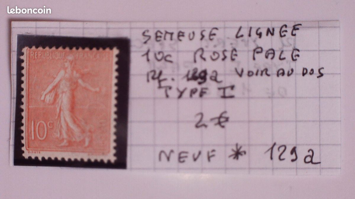 Bloc De 4 Timbres France Type Semeuse 235 Variété - Croix-Rouge, Bande