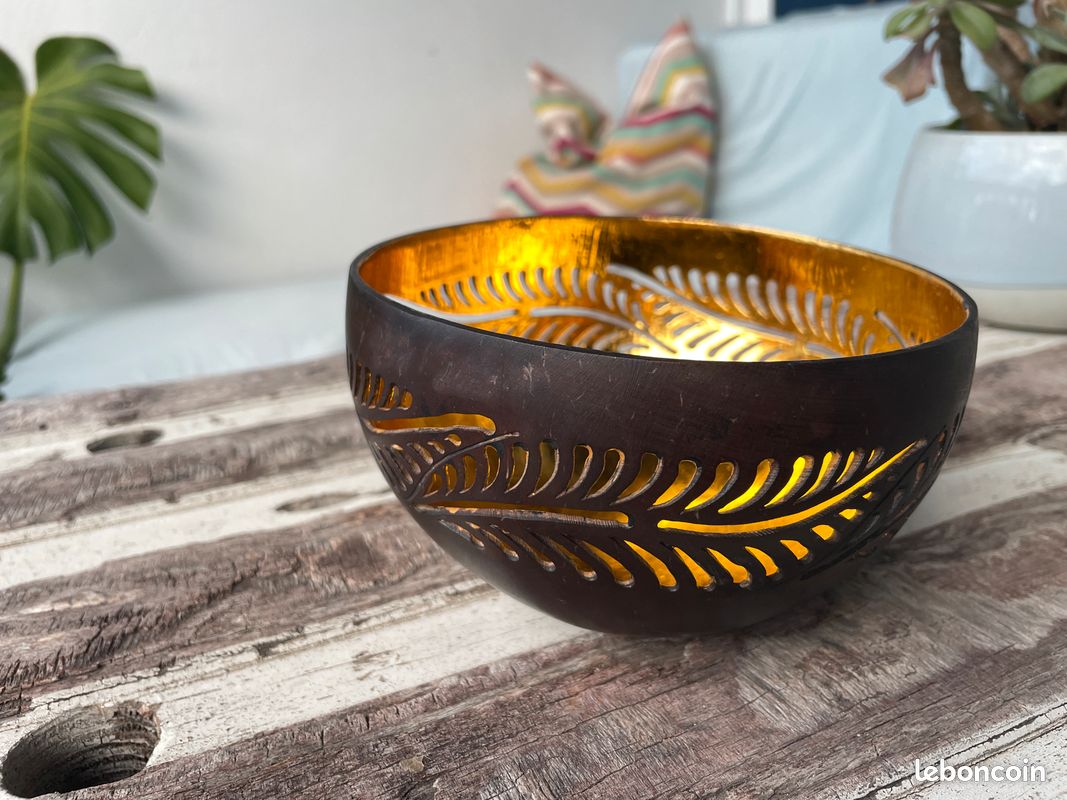 Bol noix de Coco avec décor bougeoir (image 3)