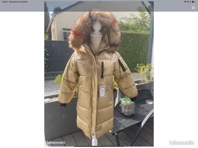 Doudoune dorée Vêtements