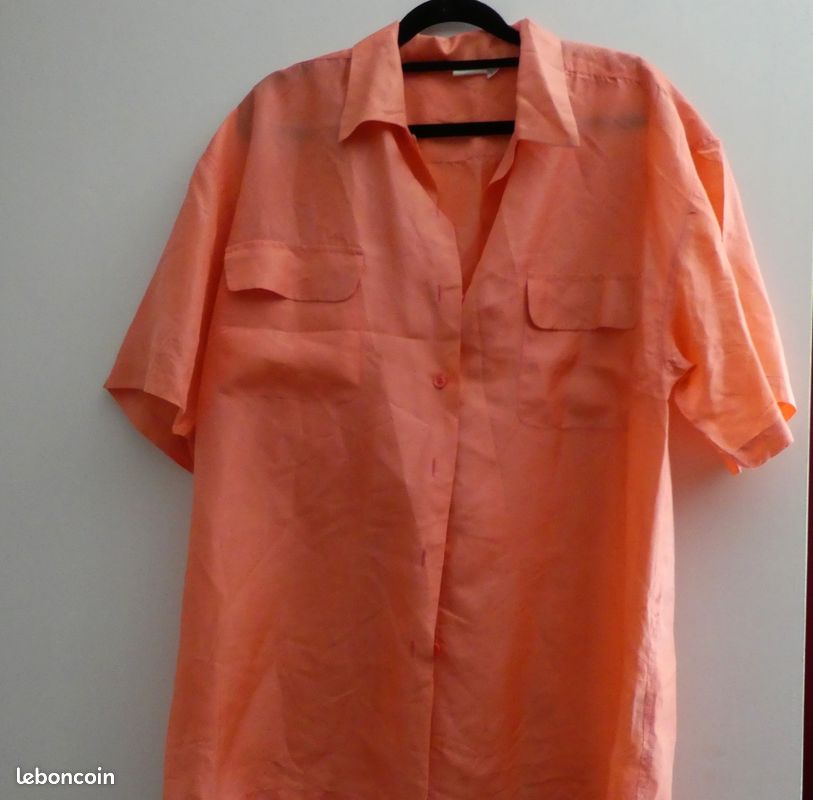 Chemisier en soie taille L (image 1)