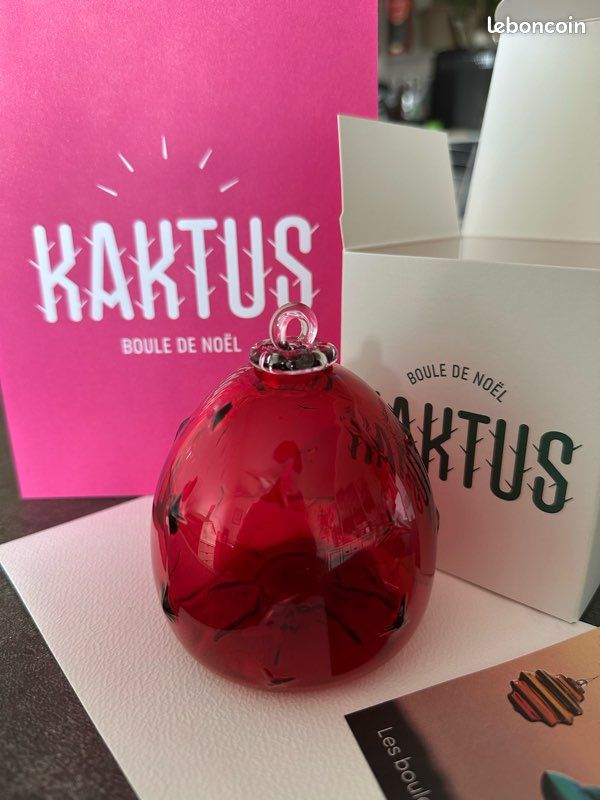 Boule De Noël Meisenthal Kaktus – Verre Soufflé Main – Décoration Fête