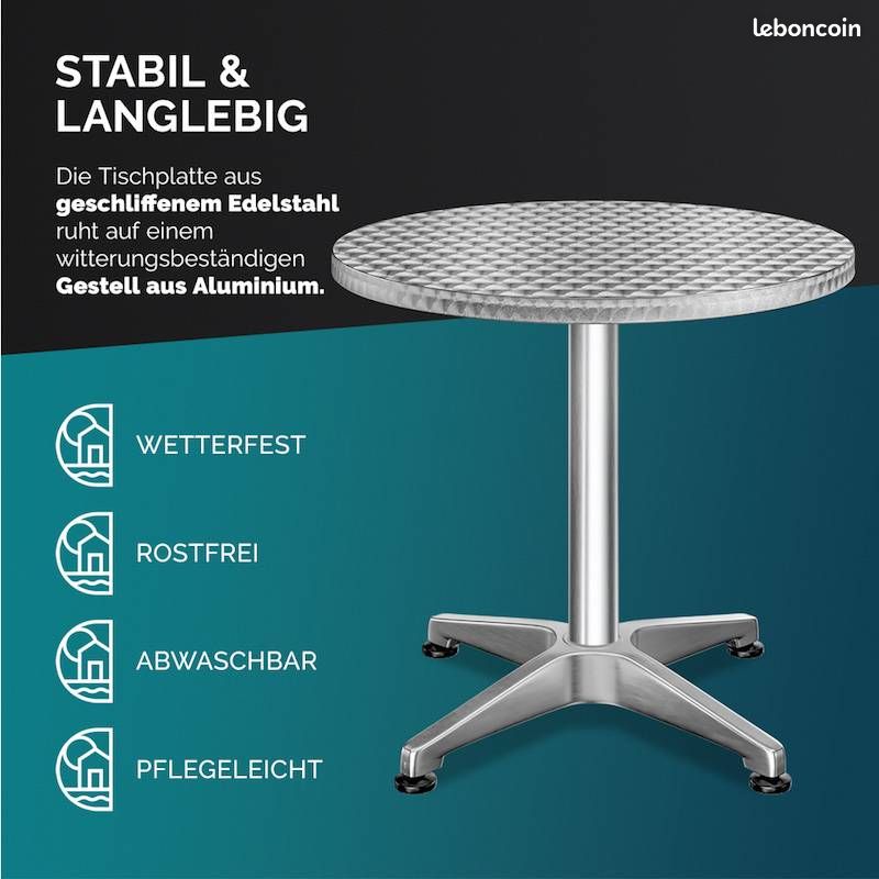 Table bar bistrot ronde ⌀ 60 cm - Neuf - Livraison gratuite en Europe ⭐⭐⭐ (image 4)