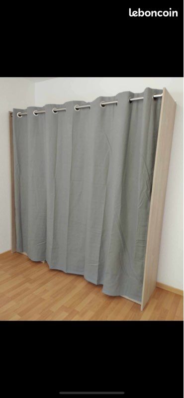 Dressing 2 colonnes réversibles avec rideau (image 2)