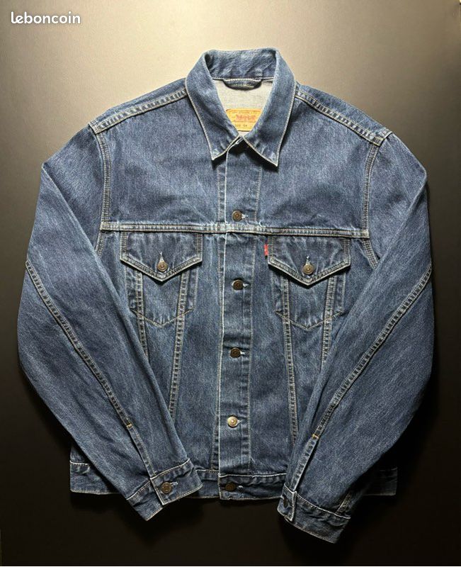 Veste en Jean Levis Vintage Taille XXL Femme 100% Coton bleu (image 3)