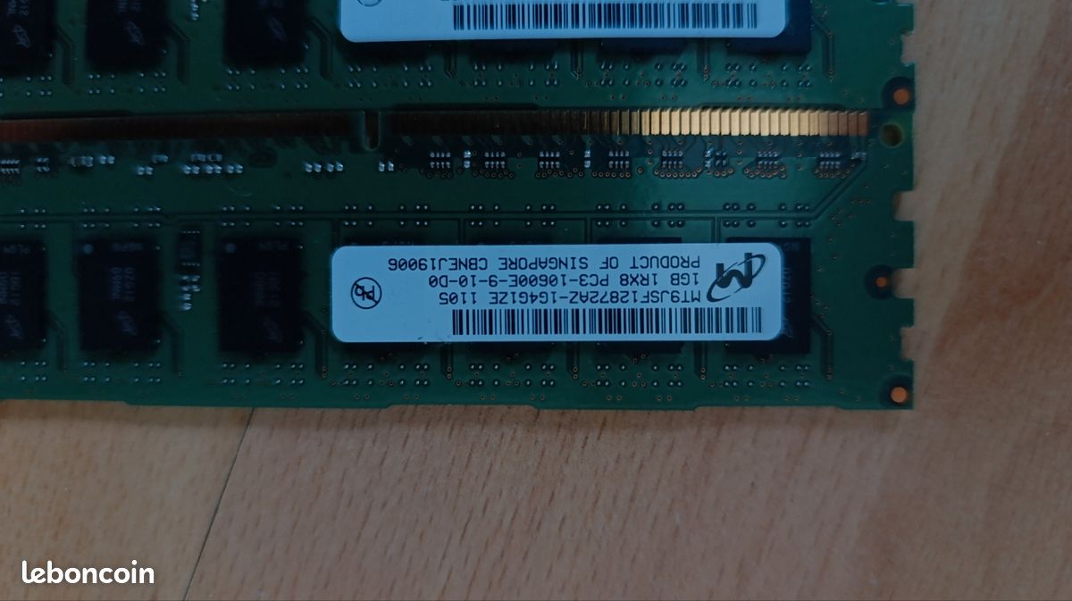 Barrette de ram DDR3 1333MHz 2 x 1Go (image 2)