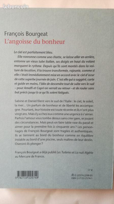 L'angoisse du bonheur- francois bourgeat (image 2)