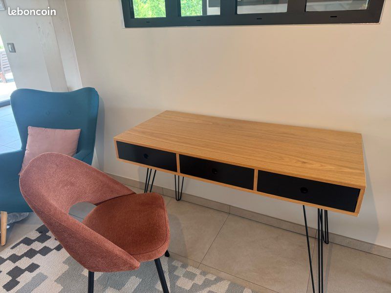 Bureau 3 tiroirs Watford (image 3)