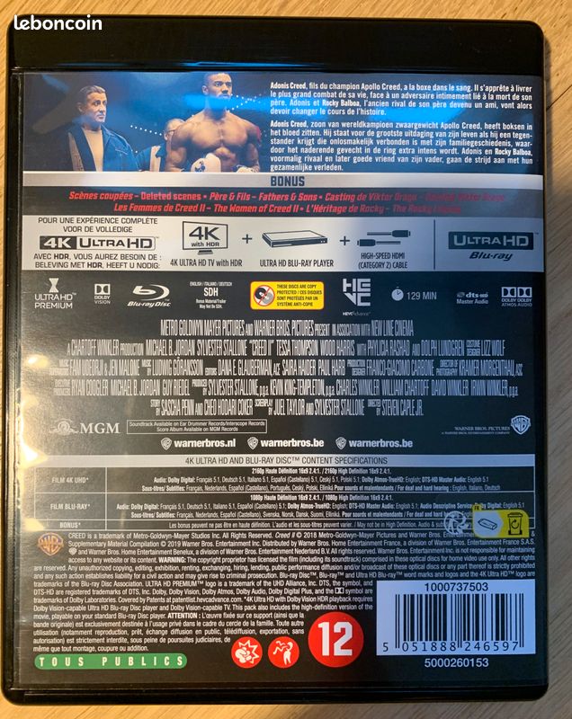 Creed 2 blu-ray (image 2)