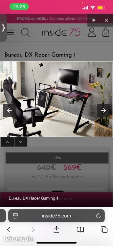 Bureau DX Racer gaming 8 (image 2)