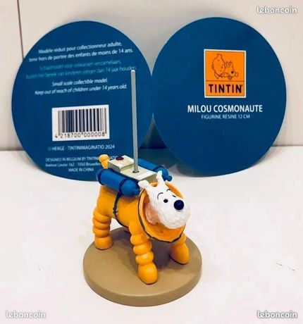 TINTIN ET MILOU FIGURINE RESINE 60 CM