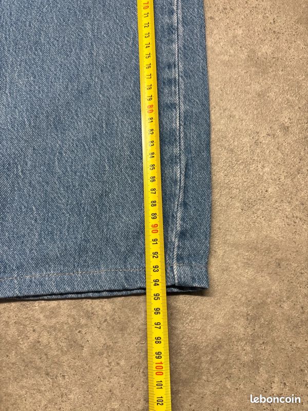 Jean Levi's Baggy Dad Wide Leg premium taille mi-haute en denim bleu | W25 L30 #SLCP287.296 (image 8)