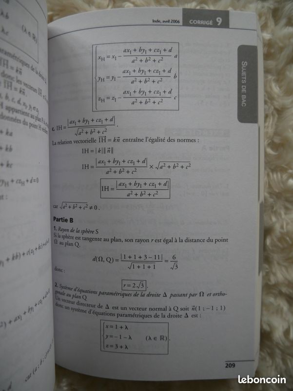 Lot 4 Annales Bac Scientifique - Maths Physique Chimie (image 8)