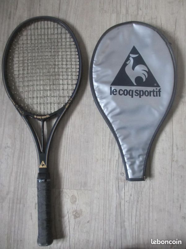 Raquette de tennis ancienne Le Coq Sportif ยซ Noah TS-30 ยป Sport