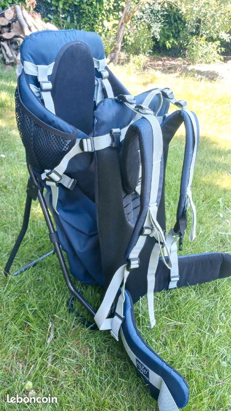 Grand Sac De Randonnée Lafuma Kaki - Structure Alu, état Neuf, Made In France