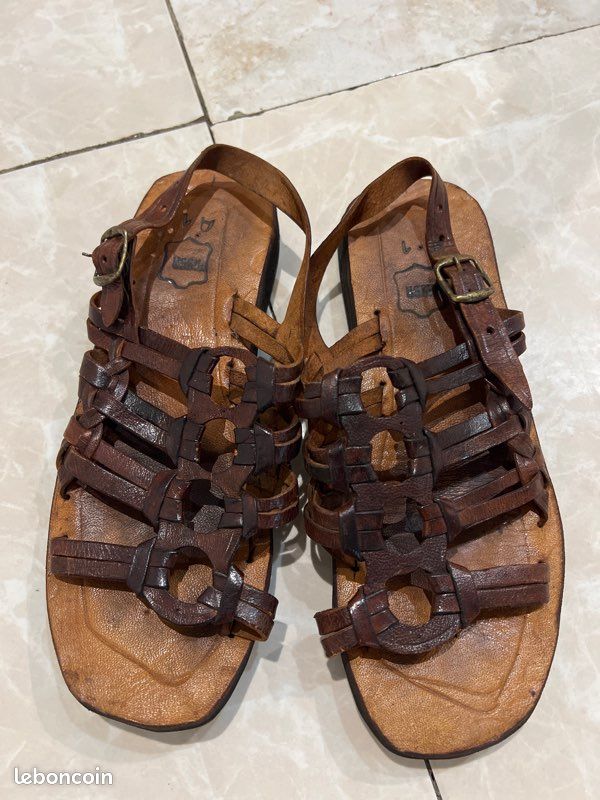 Sandales, cuir, véritable à vendre (image 1)