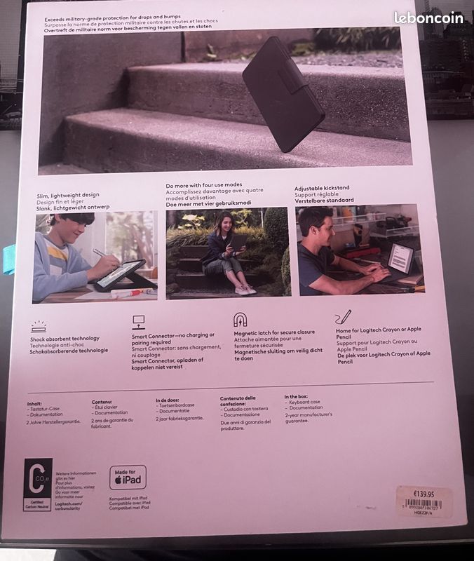 Clavier Logitech Rugged Folio pour Ipad 10ème génération (image 5)