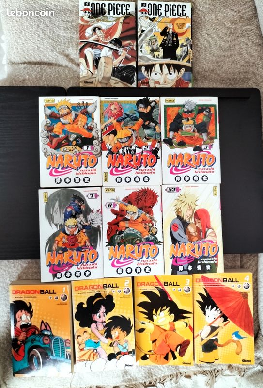 Lot de Mangas Dragon Ball, Naruto, One Piece (image 1)