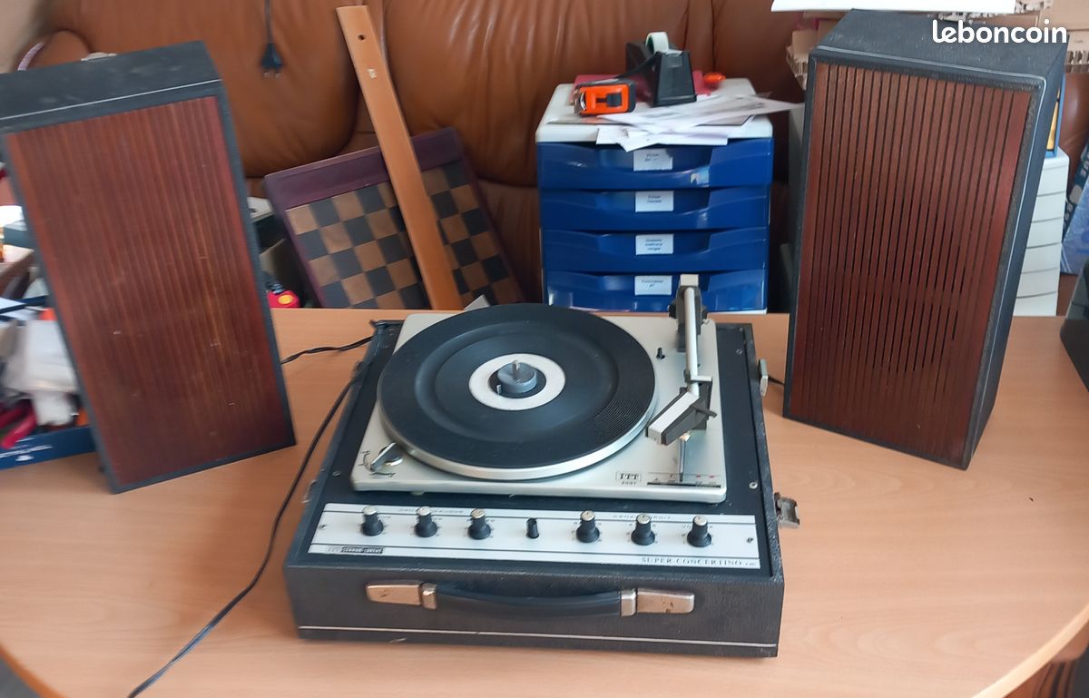 Platine Vinyle ITT Schaub Lorenz Stereo 1011 – Allemagne – Testée Fonctionne