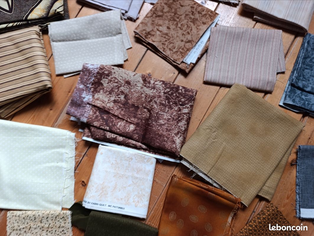 👉 Lot de 25 coupons de tissus + 1livre gratuit. Patchwork. Loisirs créatifs (image 7)