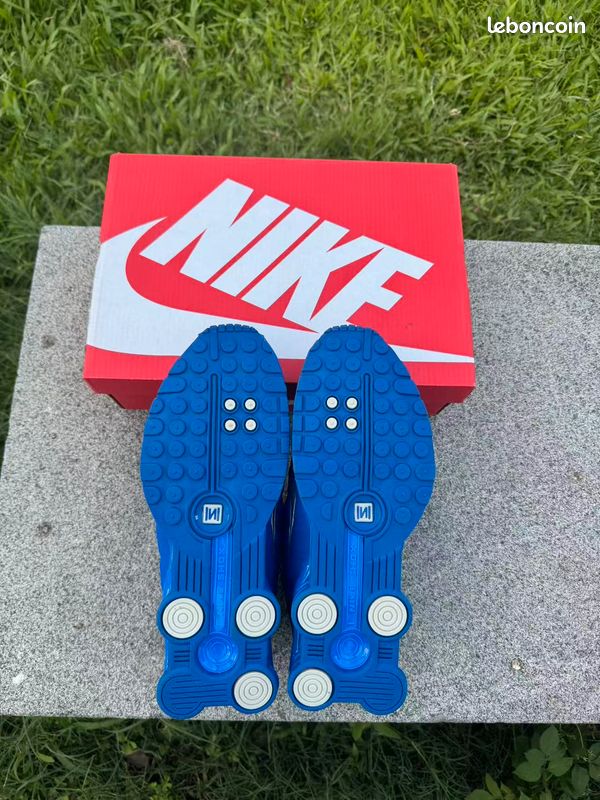 Corteiz x Nike Shox R419 Shoe Bleu (image 6)