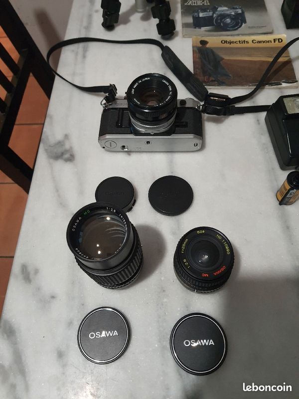 Appareil photo CANON AE-1 argentique de 1979 (image 4)