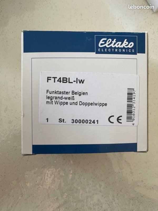 Double interrupteur Enocean Eltako FT4BL-lw (image 1)