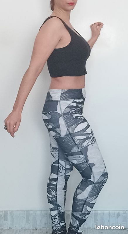 Legging Vert Taille 38/40 - Coton/polyester, Occasion Très Bon état