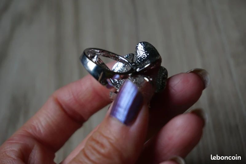 Bague fantaisie - Grosse Fleur - Taille 50 (image 3)