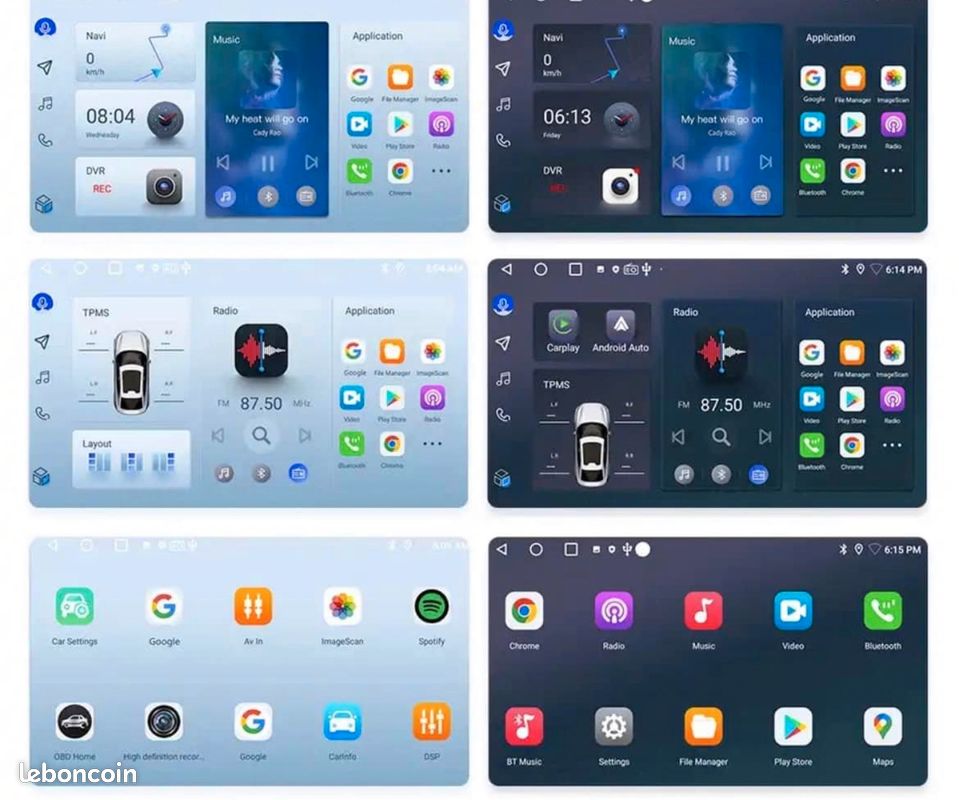 CarPlay Mercedes Classe A B Android 12 2G32 Équipement auto