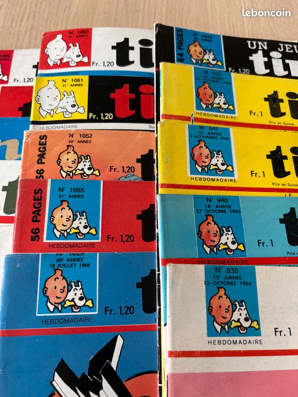 Journal de tintin 1966 1967 lot (image 3)