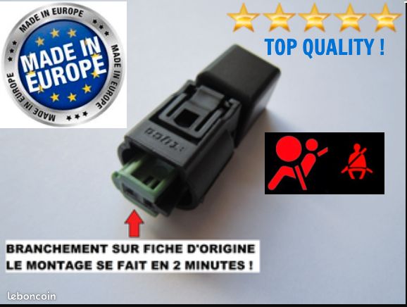 Simulateur tapis sensitif capteur présence nappe siège BMW E46 E36 E39 E53 E60 E85 voyant airbag allumé detecteur d'occupation (image 1)