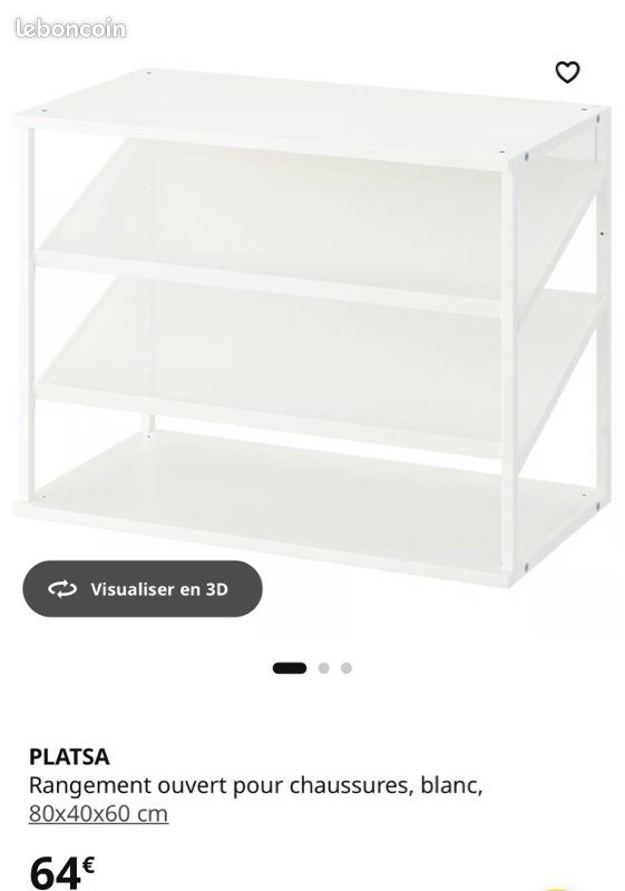 Rangement penderie vêtement chaussure ikea platsa (image 2)