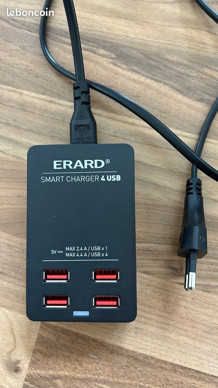Smart chargeur USB 5 V 4,4 A ERARD (image 1)