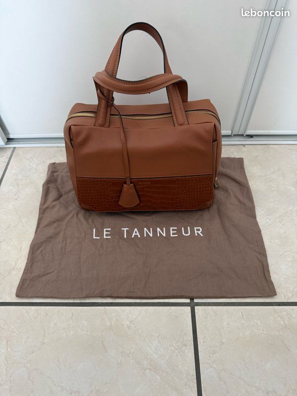 Sac à main porté épaule Le Tanneur cuir très bon état (image 1)