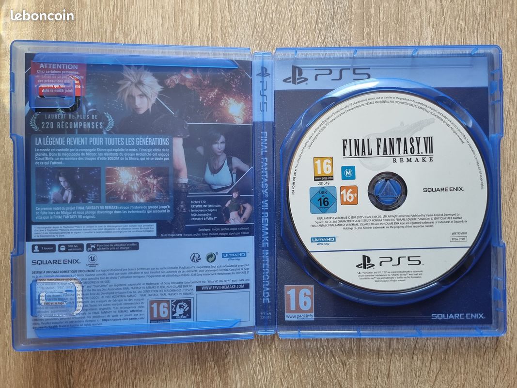 Final fantasy 7 Remake Intergrade PS5 (image 2)