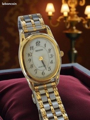 Rare montre femme vintage Reguno Solar-Tech à pile changer, occasion, rétro (image 1)