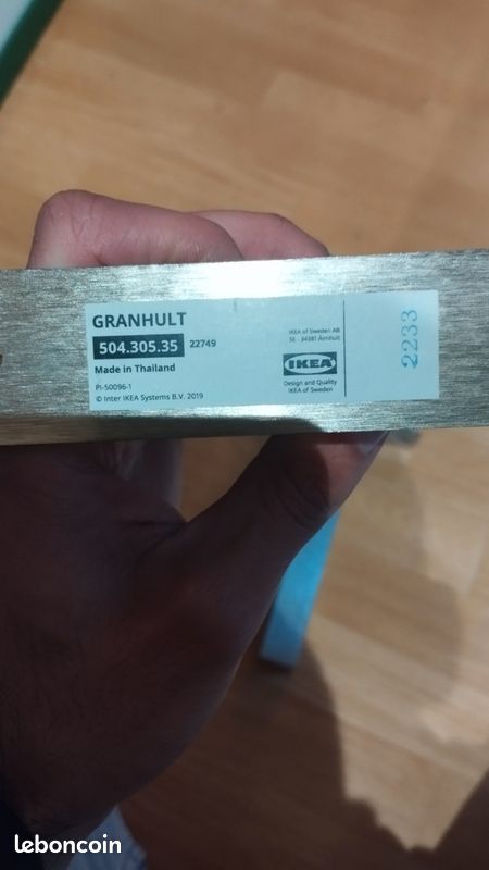 2 équerres ikea granhult 20cm x 2,5cm (image 2)
