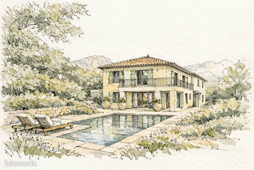 Vence beau terrain avec permis de construire (image 1)