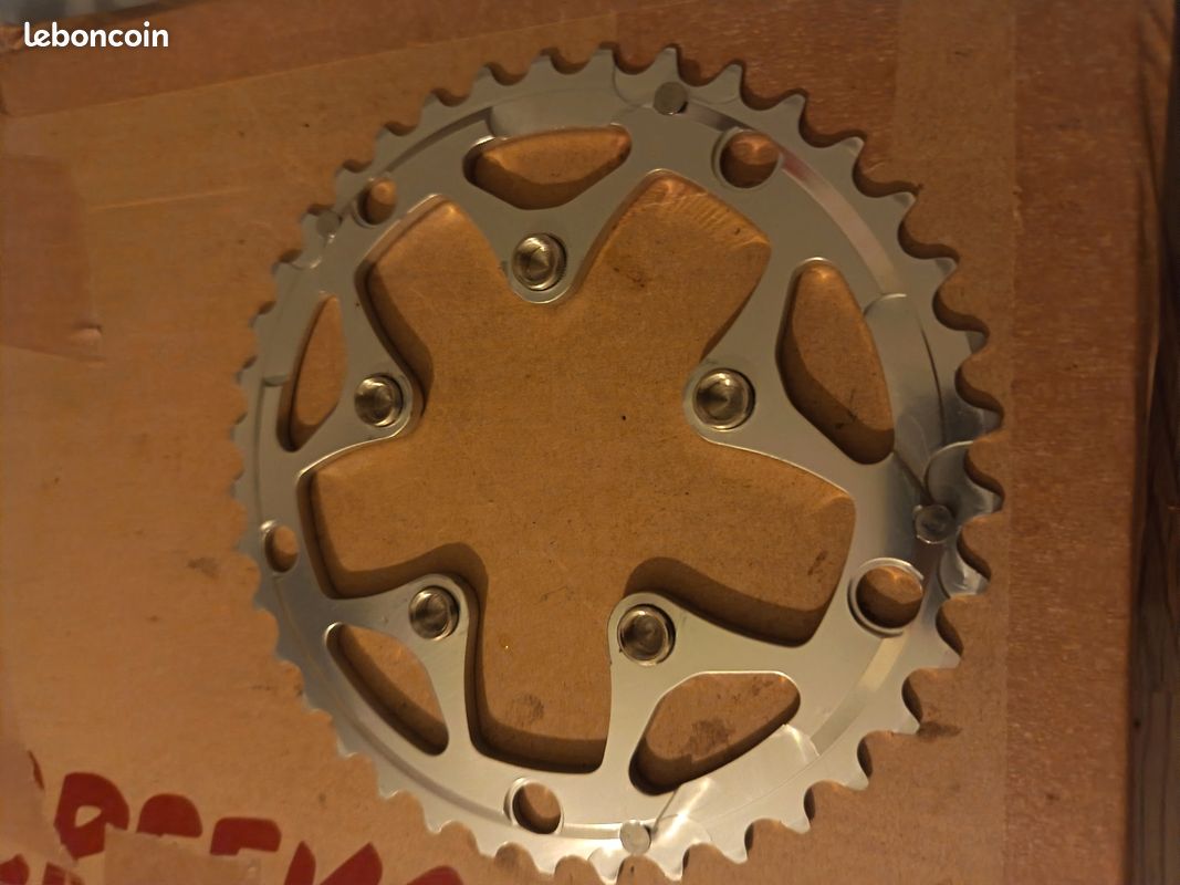 Couronne Vélo 130Mm Bcd Aluminium 6061 Cnc 54T 54 Dents Chaîne