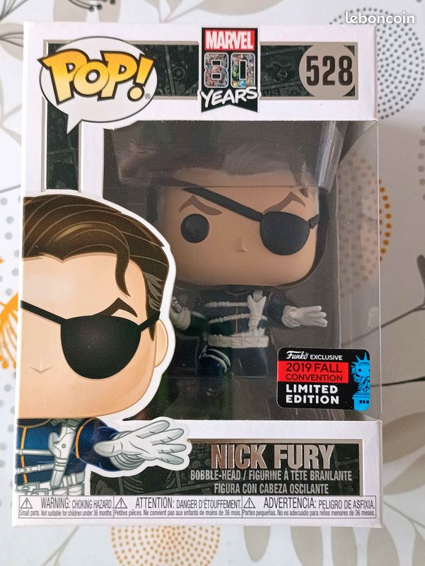 Funko Pop! Nick Fury (2019 Fall Con) Con Custodia Protettiva In PET, Figura In Vinile 3-5 Pollici, Collezione Marvel 80th - 3
