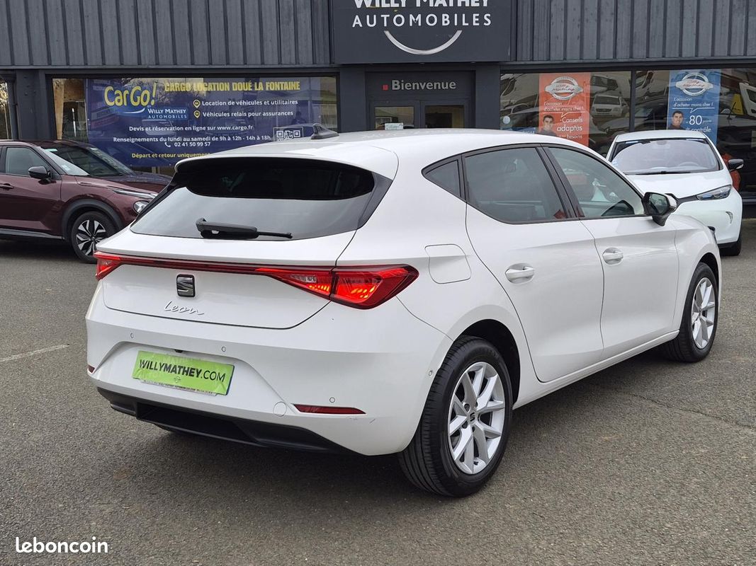 Seat leon 2.0 diesel 150 boite automatique camera de recul + radar av/arr + carplay + full led (image 4)