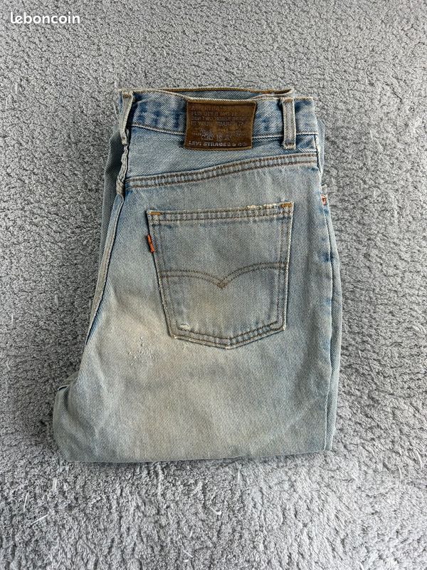Jean Levi's made in Belgique Bleu Coupe Droite pour homme W33 FR42/44 L32 #LEV.2226 (image 1)