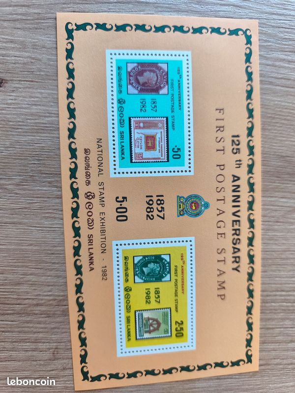 LOT DE 6 TIMBRES / OISEAUX / SRI LANKA - CEYLON (D'occasion) à
